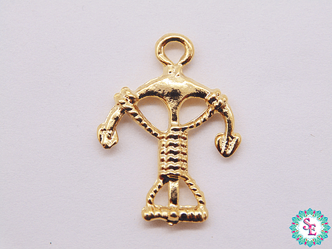 SAMAK DORADA DIJE PULSERA BALLESTA 23*17MM 