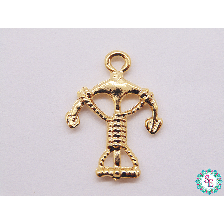 SAMAK DORADA DIJE PULSERA BALLESTA 23*17MM  1