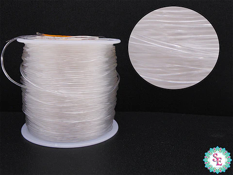 ELASTIC NYLON 1.0MM SILICONE COATED ROLL*100M.