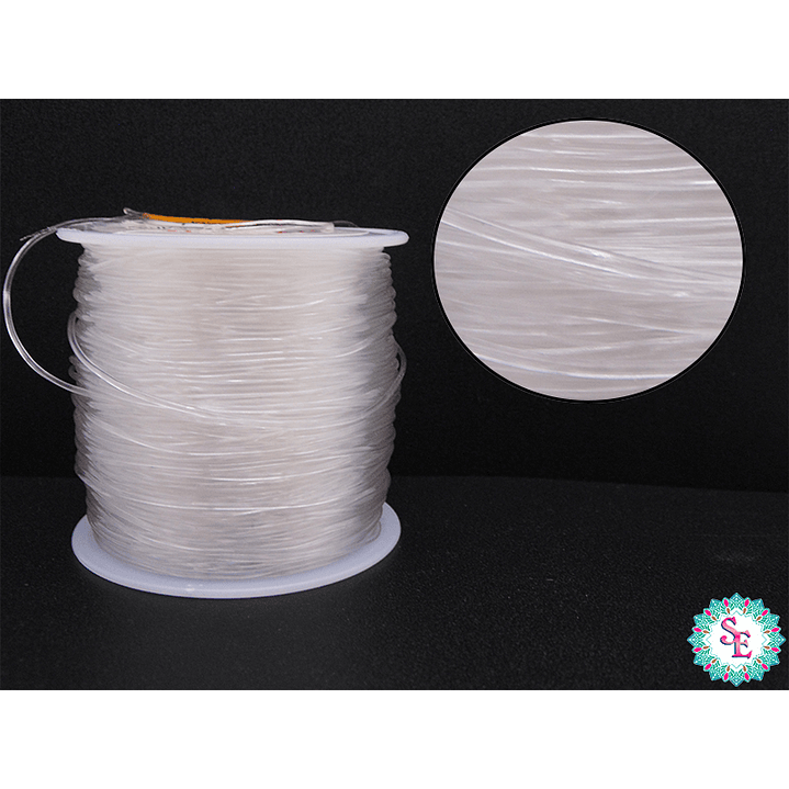 NYLON ELASTICO 1.0MM SILICONADO ROLLO*100M.  1