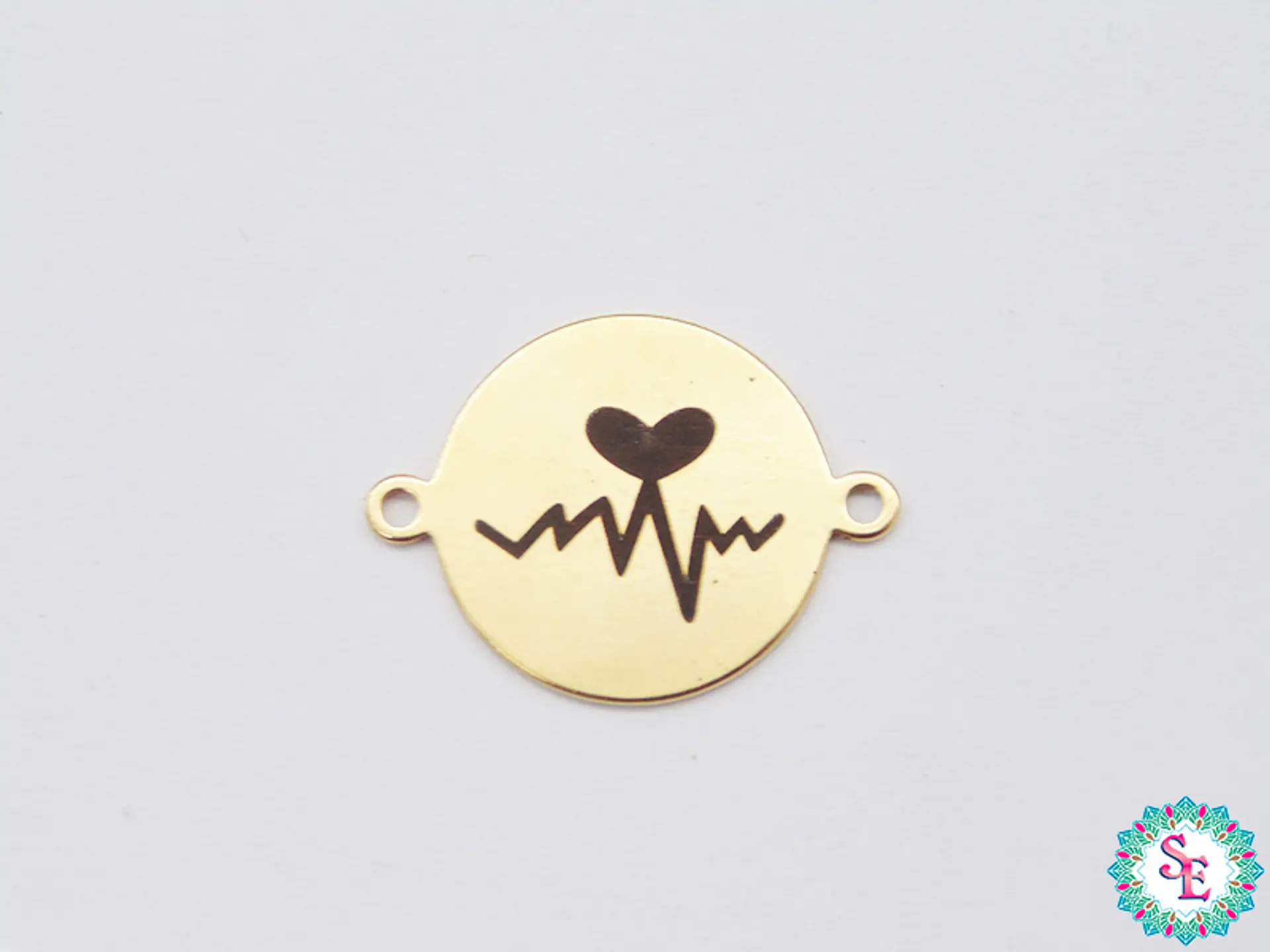 ACERO DORADO 16MM SIGNO VIDA CORAZON  1