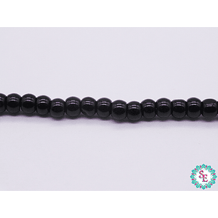 PERLA DE VIDRIO # 4MM NEGRO X 205 UDNA APROX 