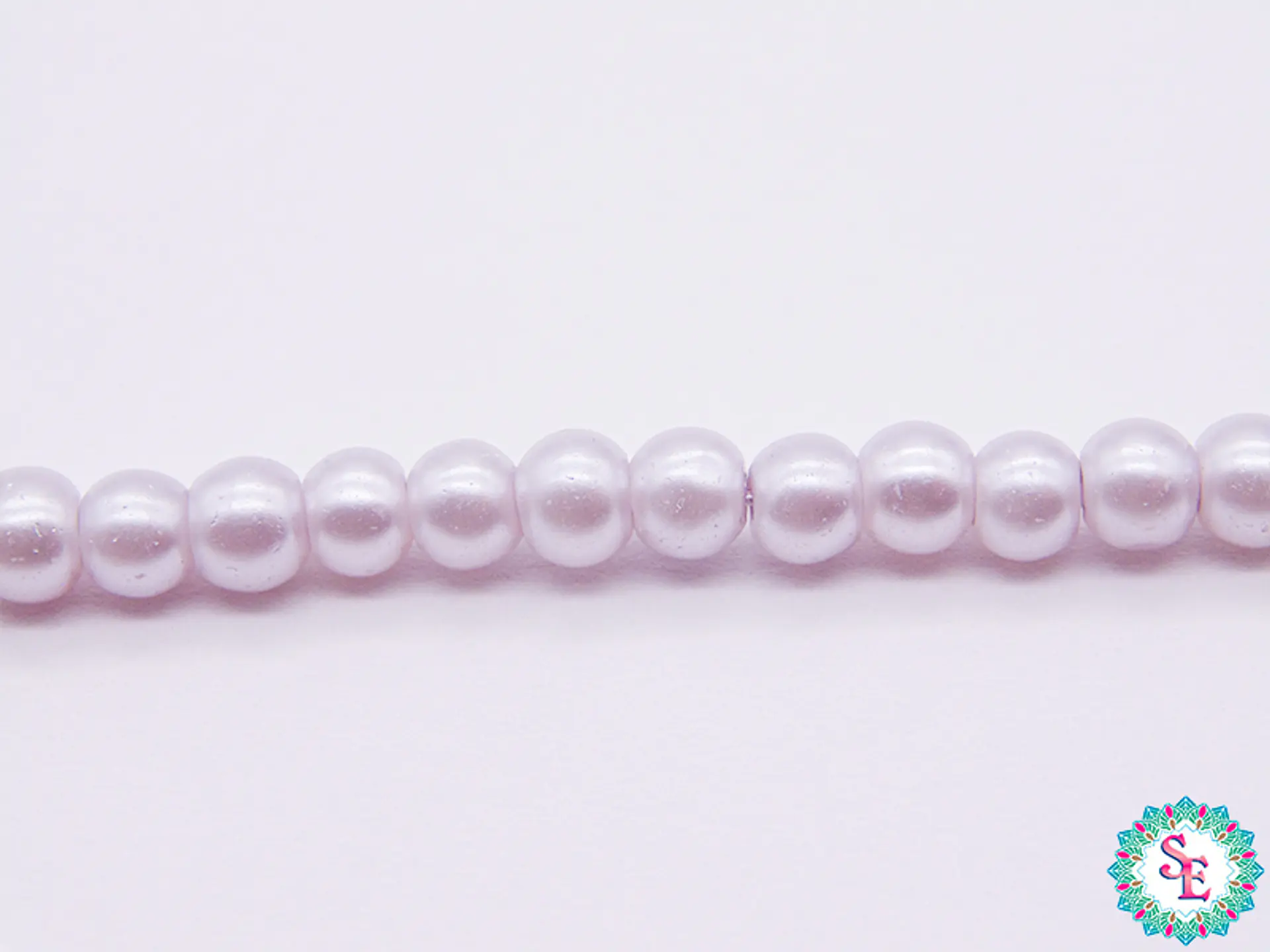 GLASS PEARL # 4MM LILAC X 205 UDN APPROX 1