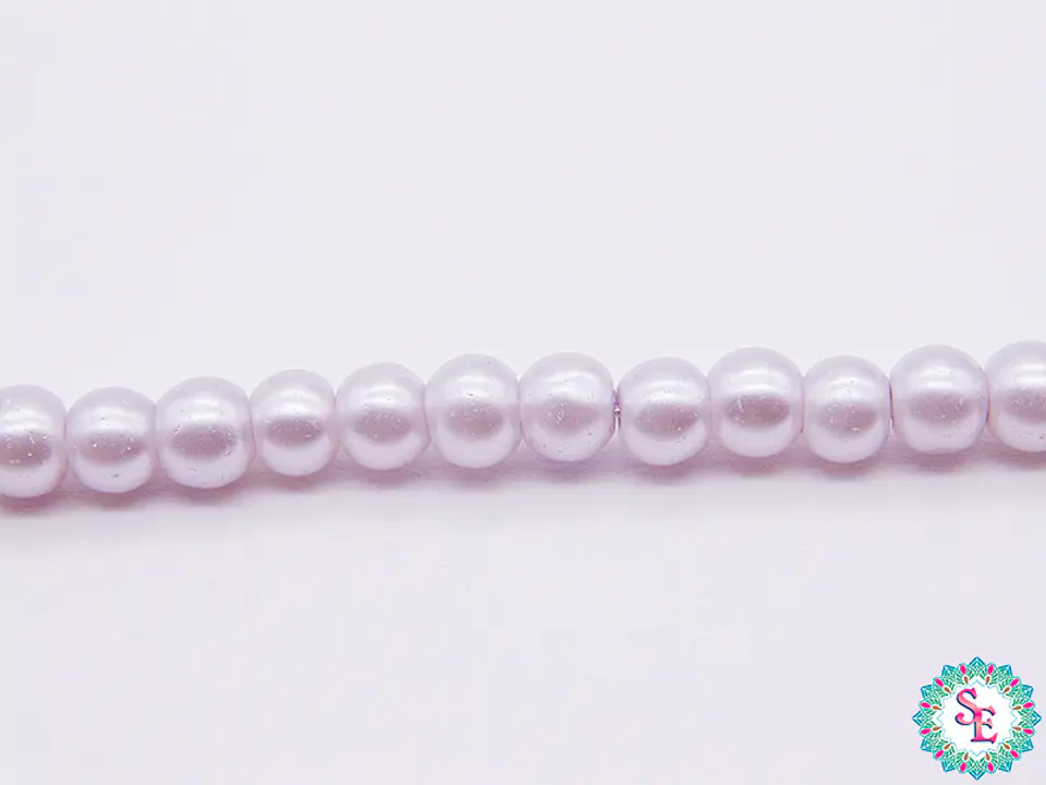 GLASS PEARL # 4MM LILAC X 205 UDN APPROX 1