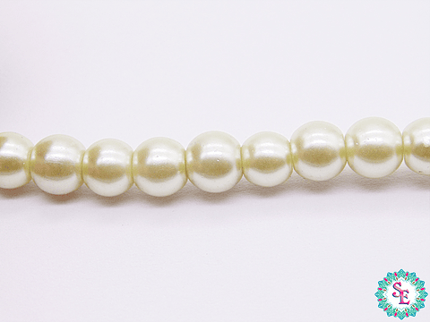 PERLA DE VIDRIO # 6MM  VERDE PASTEL X 145 UND APROX 