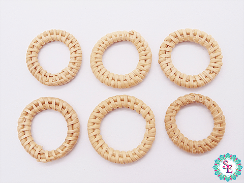 NATURAL IRACA HOOP 30MM X 10 UNIT