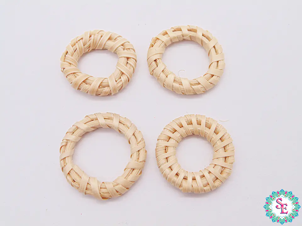 NATURAL IRACA HOOP 25MM X 10 UNIT 1