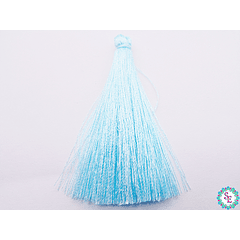 LIGHT BLUE POLYESTER TASSEL 6.5CM 25 X UNIT