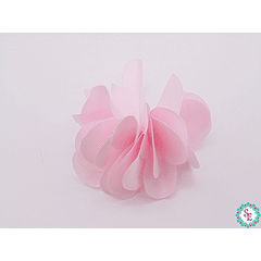 FABRIC FLOWER 5 PETALS LARGE LIGHT PINK 50MM X 50 UNIT