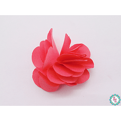 FABRIC FLOWER 5 PETALS PQ DARK SALMON FOR PEG 35MM X 50 UNIT