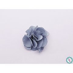 FLOR TELA PQ GRIS PLANA PARA PEGAR 20MM X 50 UND 