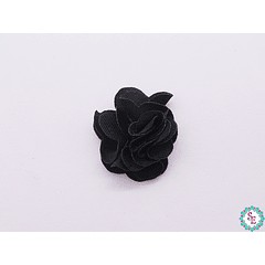 FLOR TELA PQ NEGRA PLANA PARA PEGAR 20MM X 31 UND 