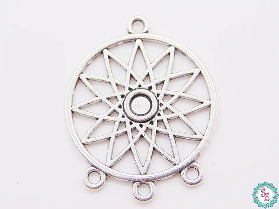 SAMAK NIQUEL HERRAJE ATRAPA SUEÑOS 33MM PAQUETE POR 6 UNIDADES APROX 1