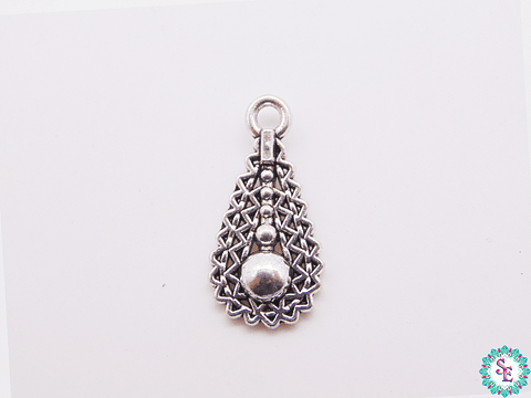 SAMAK PLATEADA DIJE 17 LAGRIMA PUNTO 17MM 