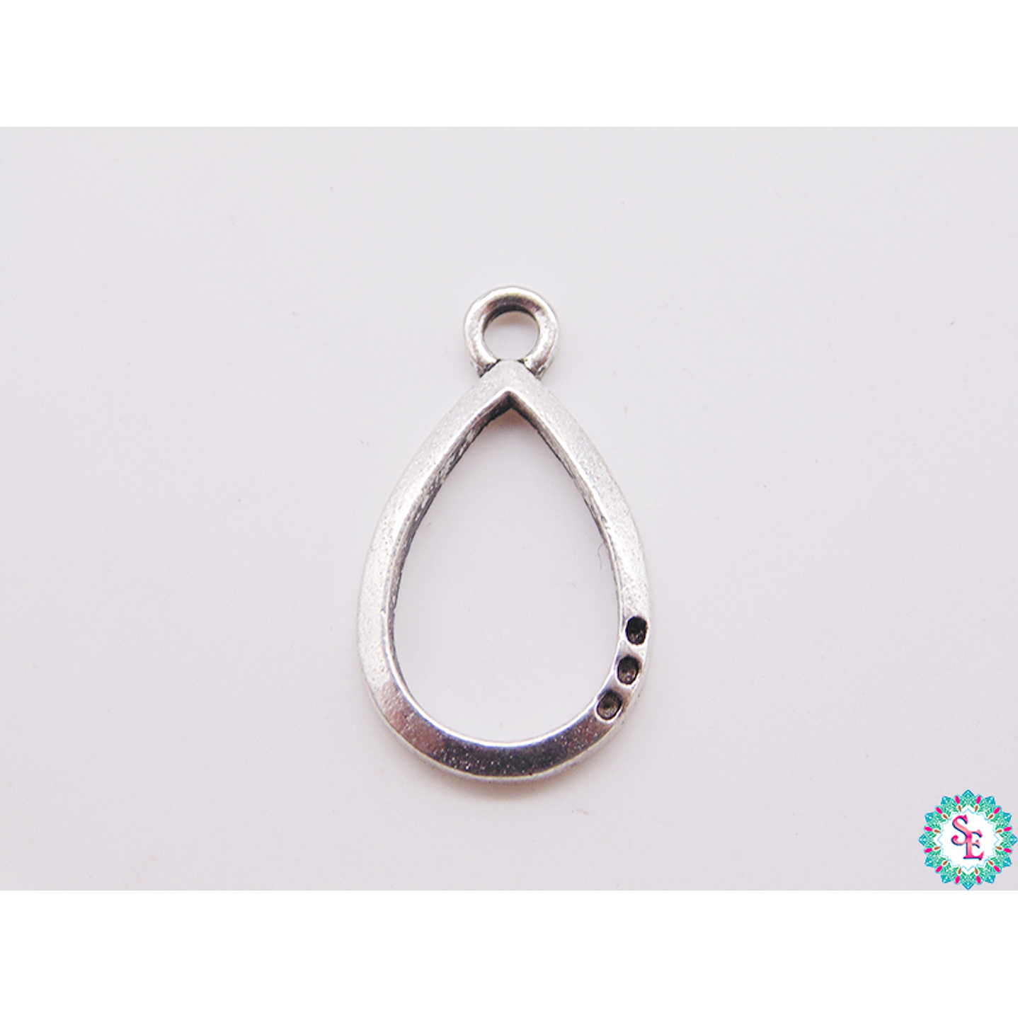 SAMAK PLATEADA DIJE 4 LAGRIMA SILUETA 10MM 1