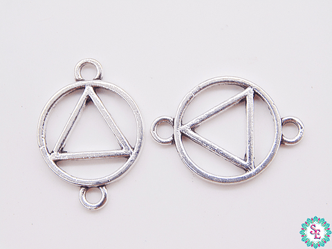 SAMAK PLATEADA CENTRO 76 CIRCULO TRIANGULO 15MM 