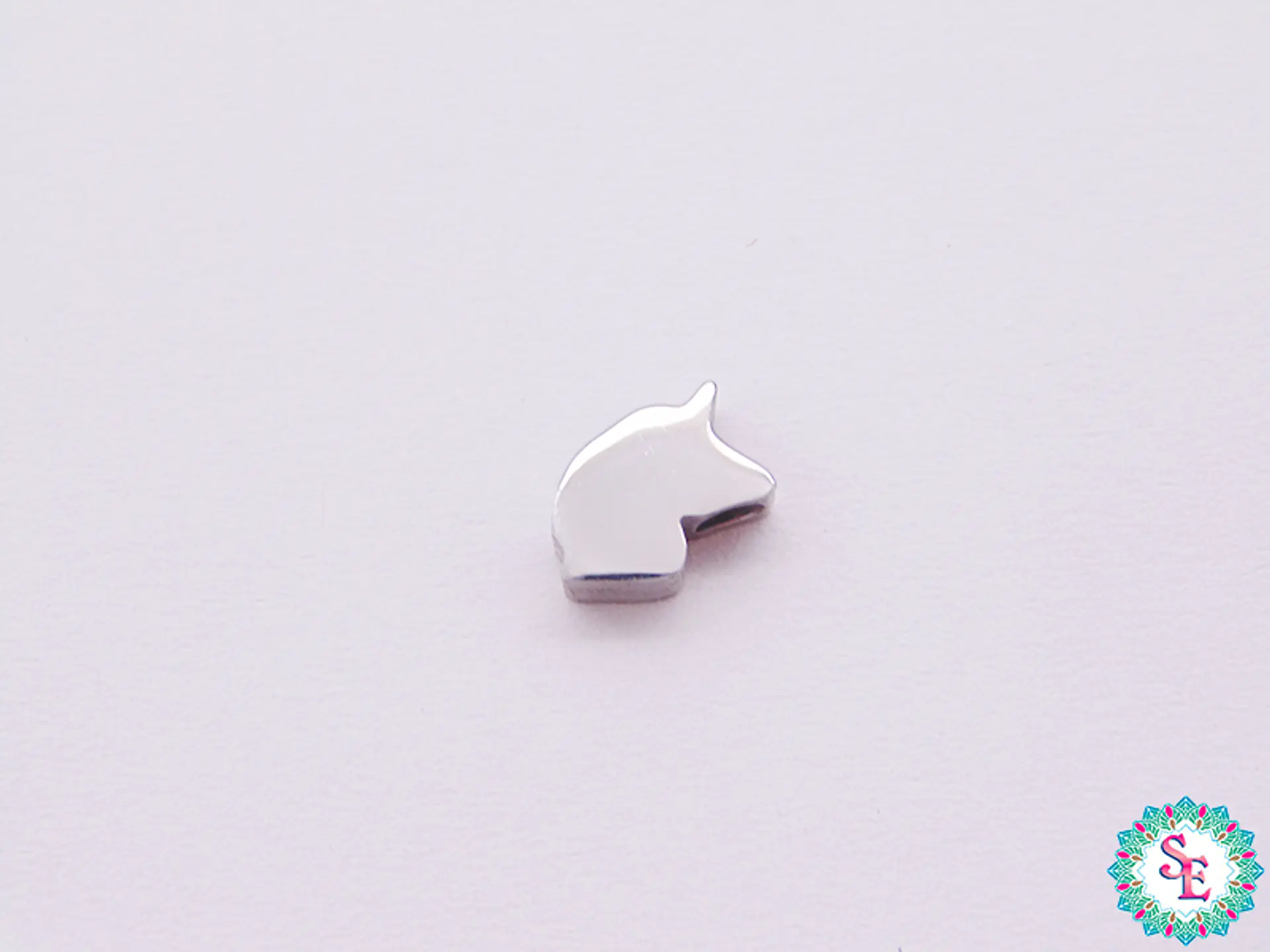 ACERO PLATEADO SEPARADOR UNICORNIO 8*5*3MM  1