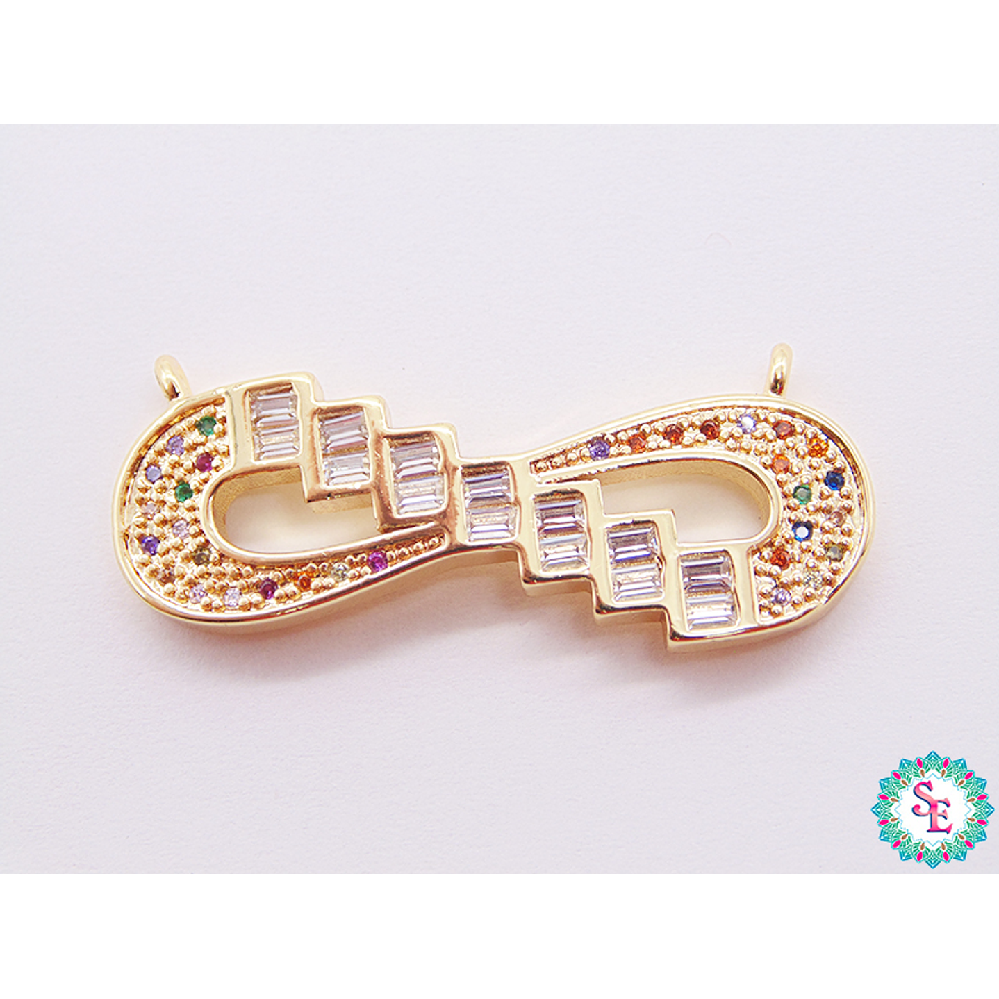 RODIO DORADO DIJE INFINITO CIRCON MIX BLANCO 35MM 1