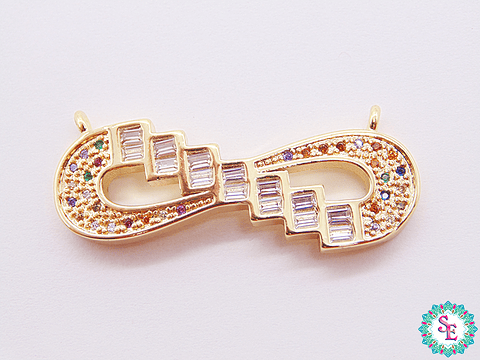 RODIO DORADO DIJE INFINITO CIRCON MIX BLANCO 35MM