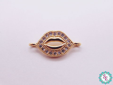 RODIO DORADO TERMINAL BESO PQ CIRCON BLANCO 17.41MM