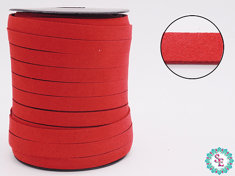 CUERO PLANO ROJO 10MM ROLLO*50YARD