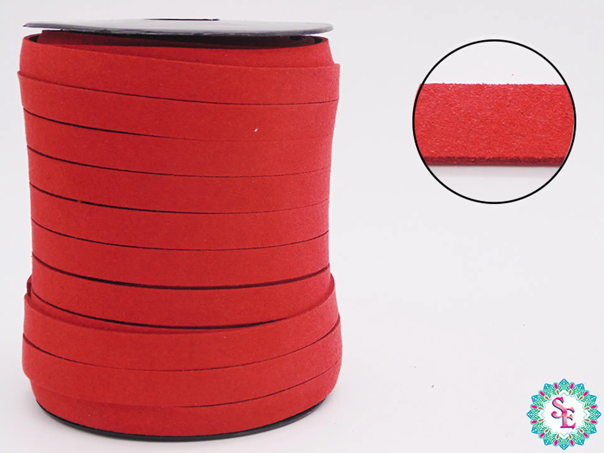 CUERO PLANO ROJO 10MM ROLLO*50YARD 1