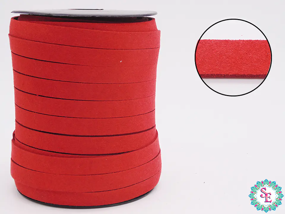 CUERO PLANO ROJO 10MM ROLLO*50YARD 1