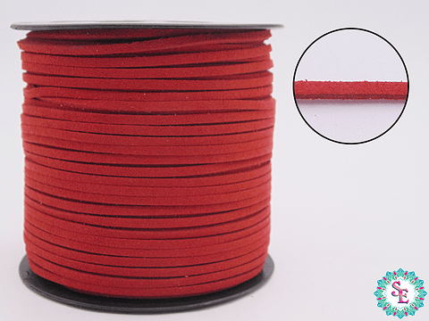 CUERO PLANO ROJO 3MM COREANO ROLLO*100YARDS 