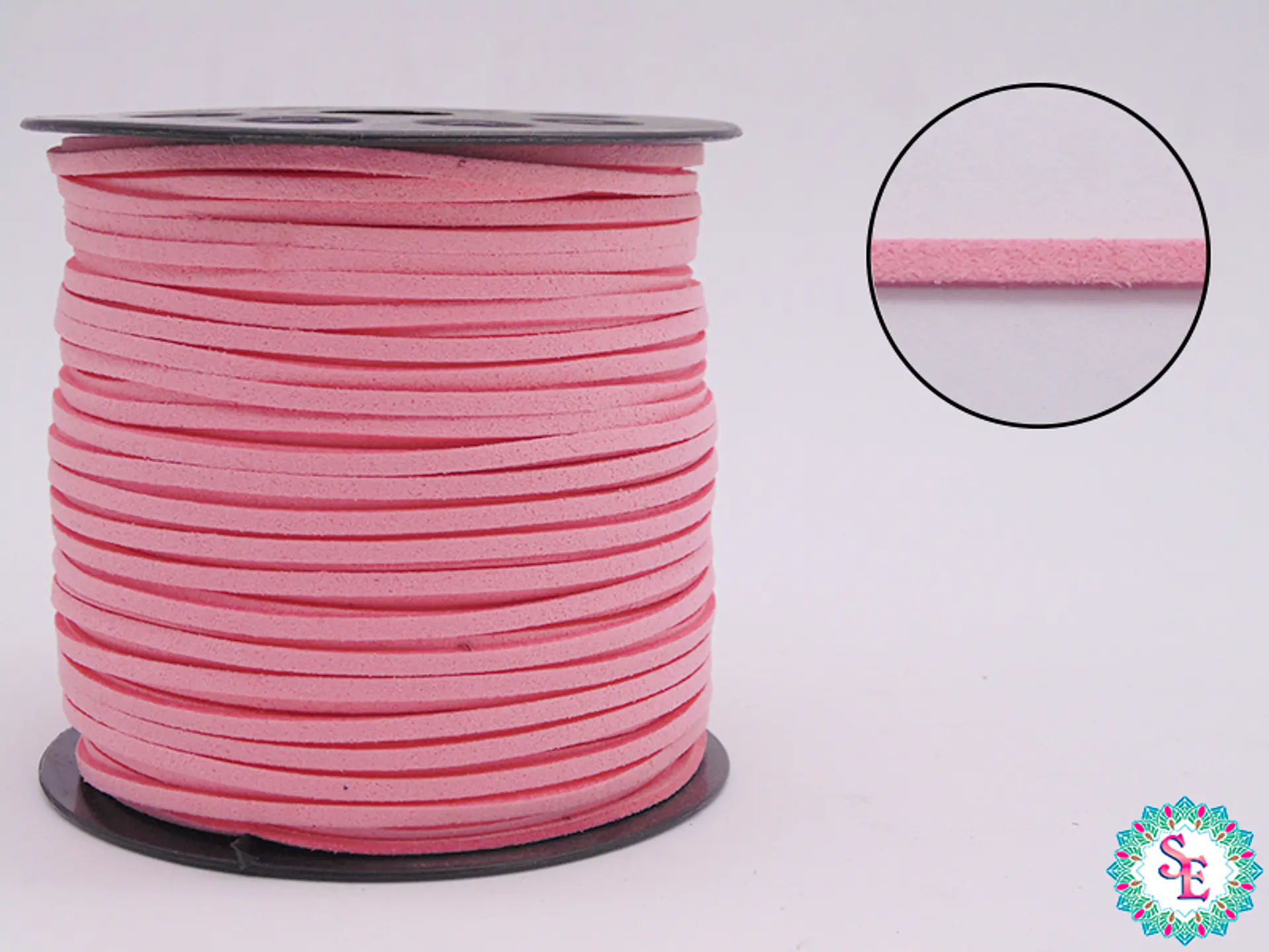CUERO PLANO ROSADO 3MM COREANO R*100YARDAS  1