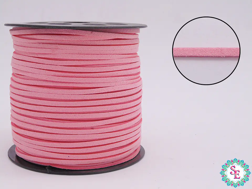 CUERO PLANO ROSADO 3MM COREANO R*100YARDAS  1