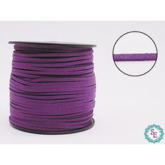 CUERO PLANO MORADO 3MM COREANO ROLLO*100YARDS 