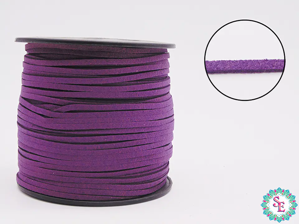 CUERO PLANO MORADO 3MM COREANO ROLLO*100YARDS  1