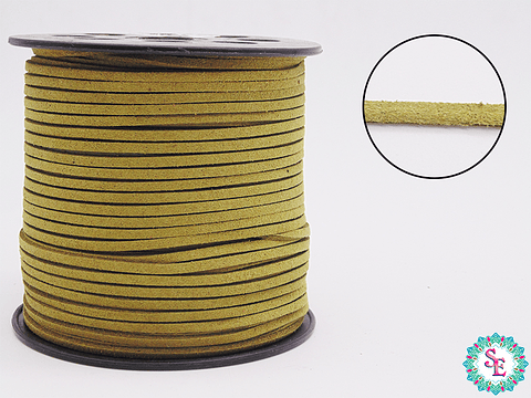 CUERO PLANO VERDE ACEITUNA 3MM COREANO R*100Y 