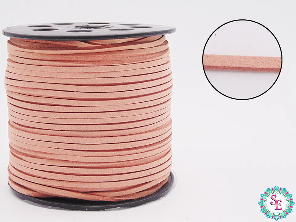CUERO PLANO SALMON 3MM COREANO ROLLO*100YARD  1