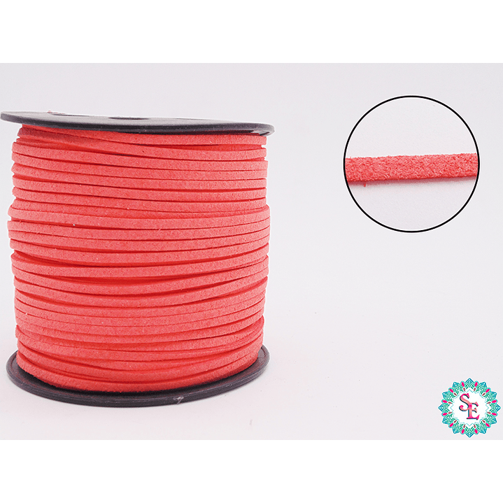 CUERO PLANO SALMON OSCURO 3MM COREANO R*100YARDAS 1