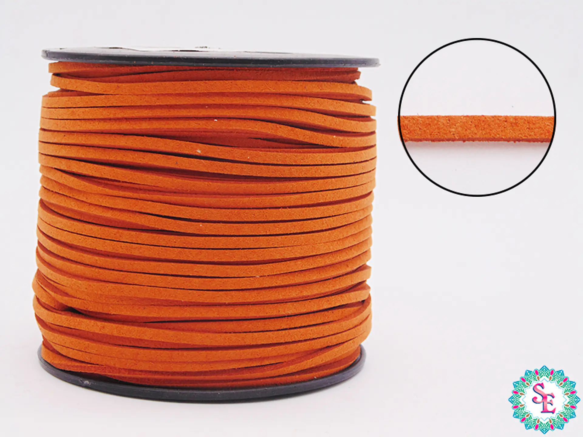 CUERO PLANO TARRACOTA 3MM COREANO ROLLO*100YARDAS  1