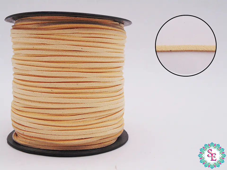 CUERO PLANO BEIS 3MM COREANO ROLLO*100YARDS  1