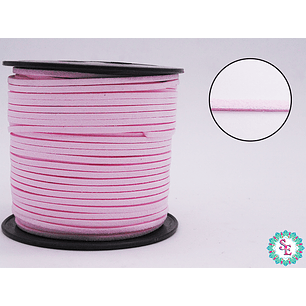 CUERO PLANO ROSADO CLARO 3MM COREANO ROLLO*100YARDAS