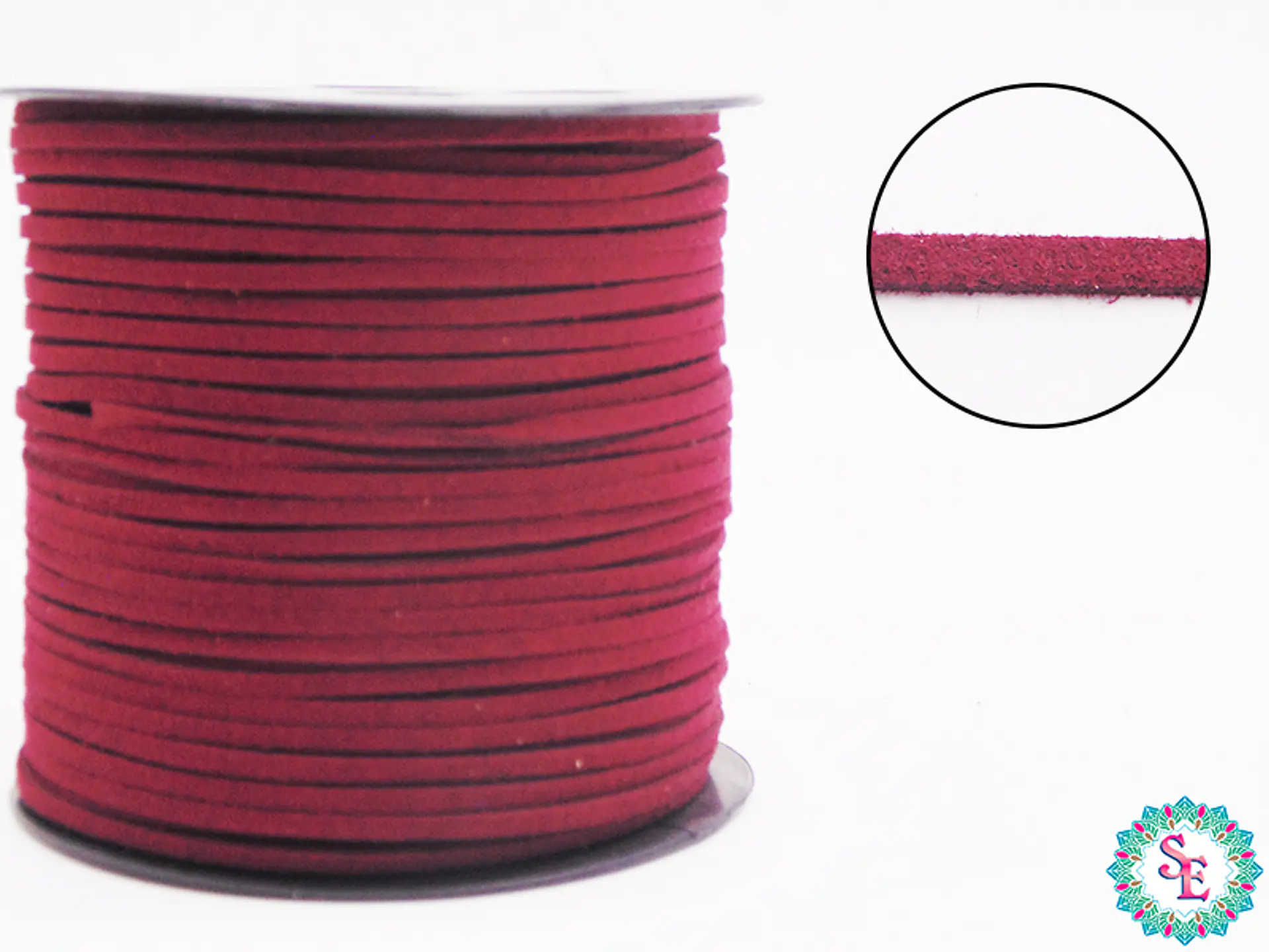 CUERO PLANO VINO TINTO 3MM COREANO R*100YARDS  1