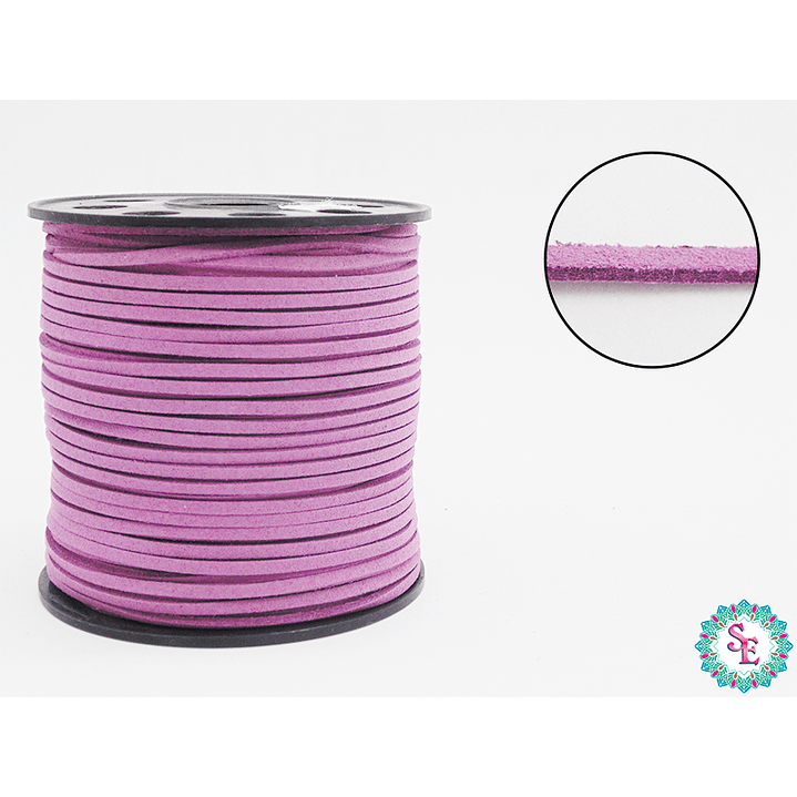 LIGHT PURPLE FLAT LEATHER 3MM KOREAN R*100YARDS 1