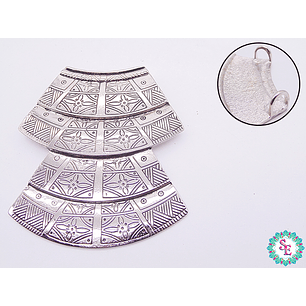 SAMAK NIQUELADO CENTRO EGIPCIO CORBATA 80*100MM X UND 