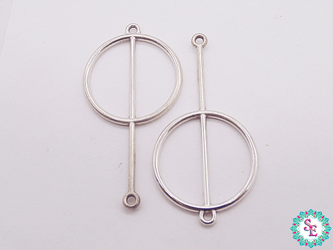 SAMAK SILVER TERMINAL CIRCLE STICK MED 41MM X UND