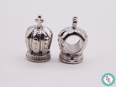 SAMAK NICKEL PLATED CROWN CENTER ISABEL 7*14MM X UND