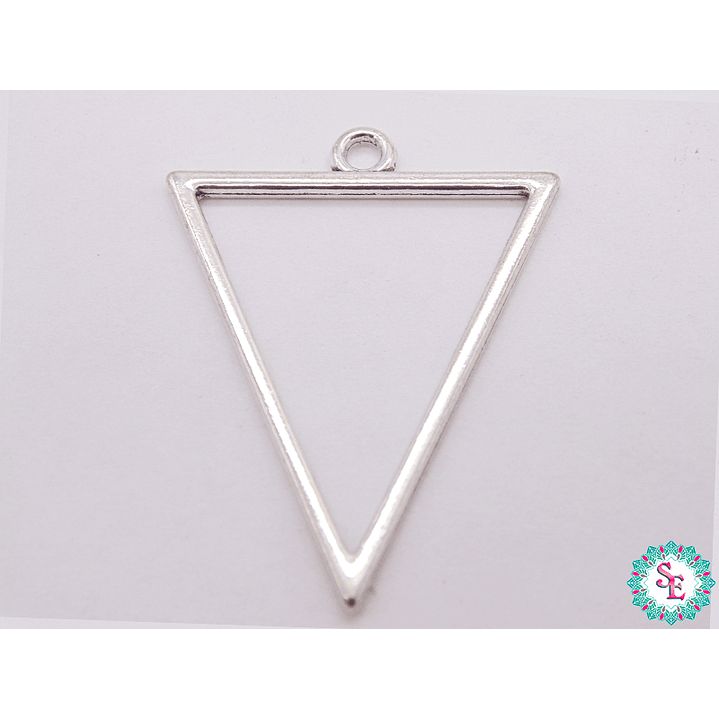 SAMAK PLATEADA DIJE TRIANGULO 55 GRANDE 34.90MM X UND  1