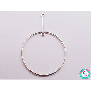 SAMAK PLATEADA  TERMINAL CIRCULO PALO GRAN 58MM X UND 