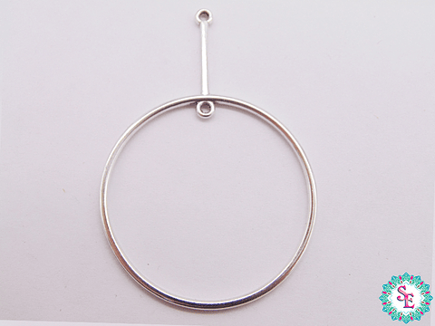 SAMAK SILVER TERMINAL CIRCLE STICK LARGE 58MM X UND