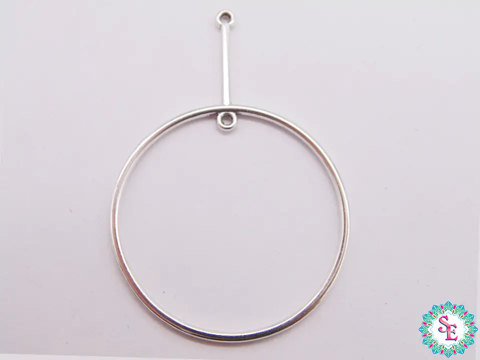 SAMAK SILVER TERMINAL CIRCLE STICK LARGE 58MM X UND 1