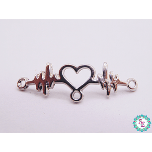 SAMAK PLATEADO CENTRO CORAZON SIGNO VIDA 29MM X UND 