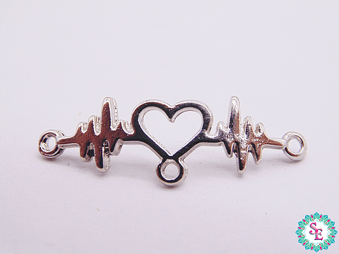 SILVER SAMAK HEART CENTER LIFE SIGN 29MM X UND