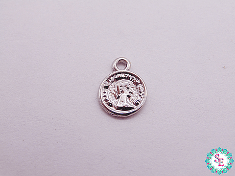 SAMAK NICKEL ROMAN PENDANT MINI 8MM X UND